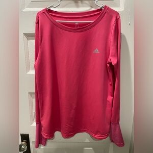Adidas Climalite Bright Pink Top, Size XL